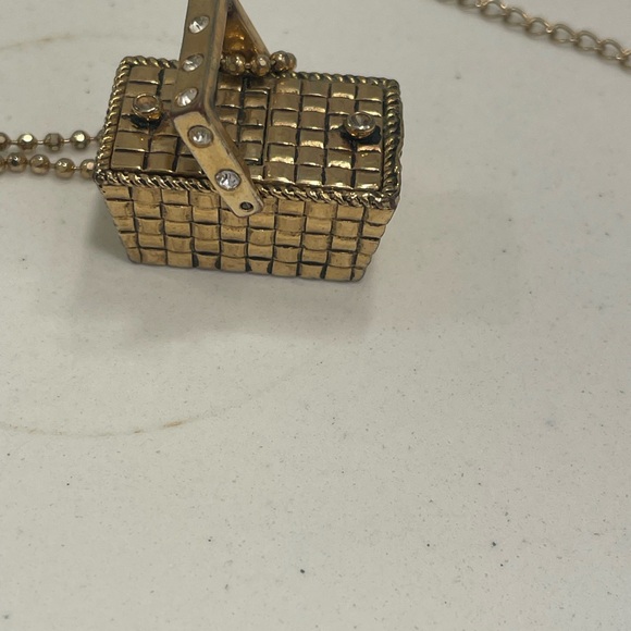 Vintage Betsey Johnson Long Gold Cherry Pendant Necklace IT OPENS - Picture 7 of 11